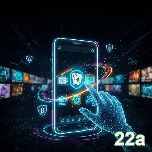 Imagem ilustrativa do aplicativo 22a, destaque do site 22a, apresentando funcionalidade e interface do app.