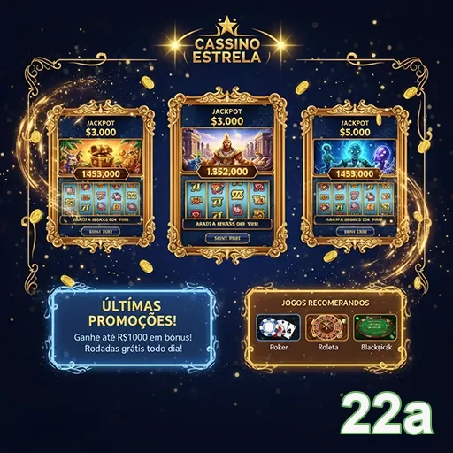 Imagem do site 22a mostrando a página inicial, destaque para design moderno e conteúdo acessível